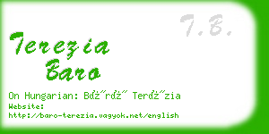 terezia baro business card